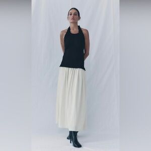 ZARA combined halter dress size medium